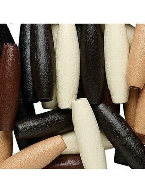 100 Earth Tone Wood Beads 30mm Long Wholesale Lot